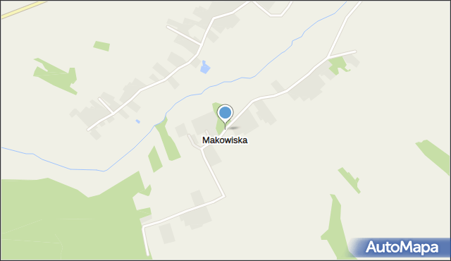 Makowiska gmina Żółkiewka, Makowiska, mapa Makowiska gmina Żółkiewka