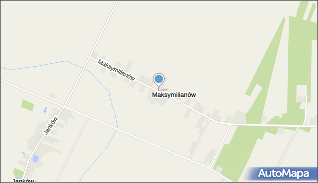 Maksymilianów gmina Rokiciny, Maksymilianów, mapa Maksymilianów gmina Rokiciny