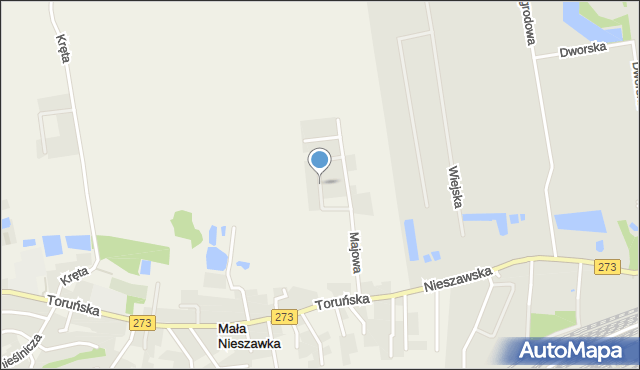 Mała Nieszawka, Makowa, mapa Mała Nieszawka