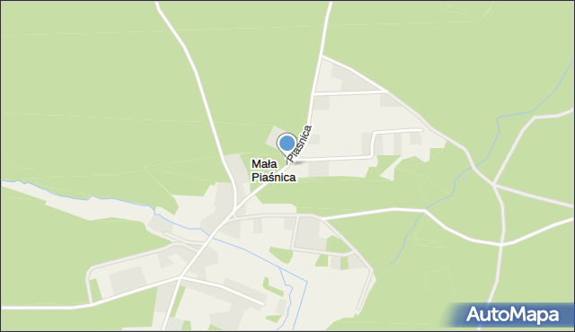 Mała Piaśnica, Mała Piaśnica, mapa Mała Piaśnica