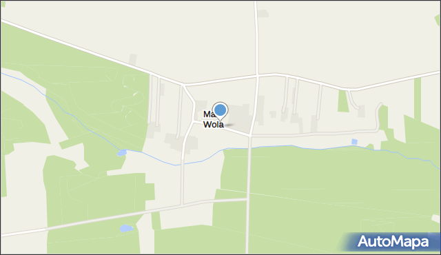 Mała Wola gmina Czerniewice, Mała Wola, mapa Mała Wola gmina Czerniewice