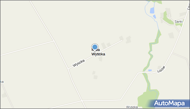 Mała Wysoka, Mała Wysoka, mapa Mała Wysoka