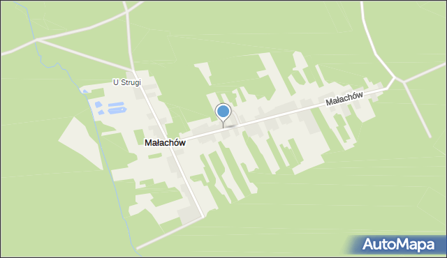 Małachów gmina Końskie, Małachów, mapa Małachów gmina Końskie