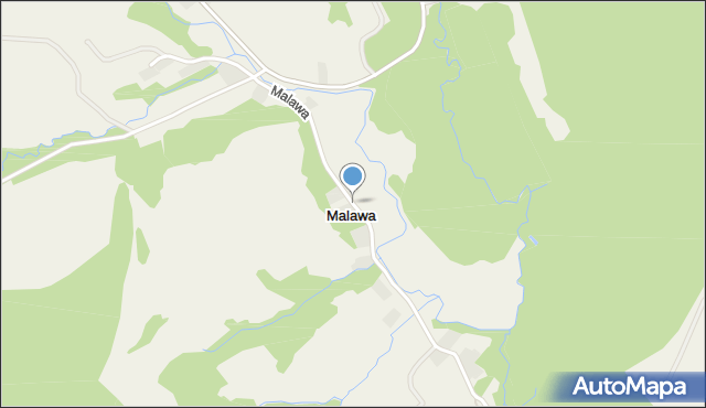Malawa gmina Bircza, Malawa, mapa Malawa gmina Bircza