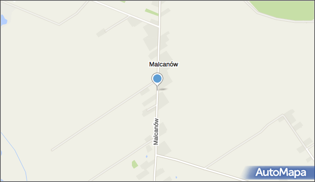 Malcanów gmina Łuków, Malcanów, mapa Malcanów gmina Łuków