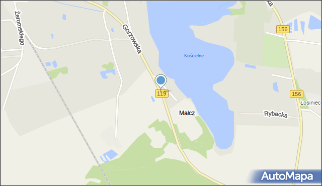 Małcz gmina Lipiany, Małcz, mapa Małcz gmina Lipiany