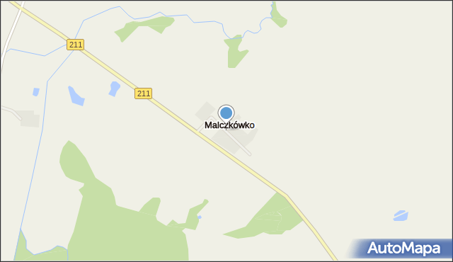 Malczkówko, Malczkówko, mapa Malczkówko