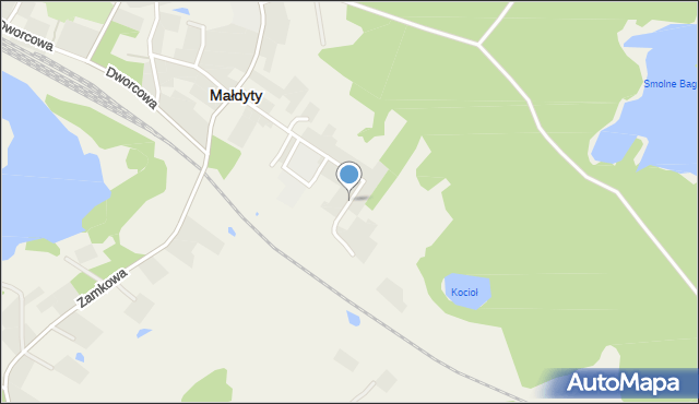 Małdyty, Małdyty, mapa Małdyty