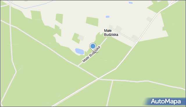 Małe Budziska, Małe Budziska, mapa Małe Budziska