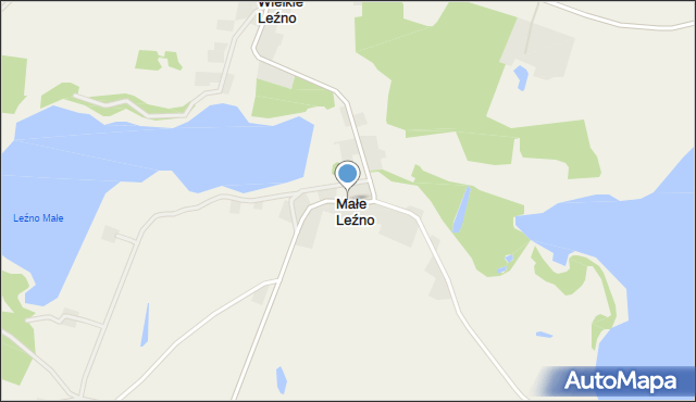 Małe Leźno, Małe Leźno, mapa Małe Leźno