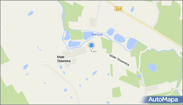 Małe Stawiska, Małe Stawiska, mapa Małe Stawiska