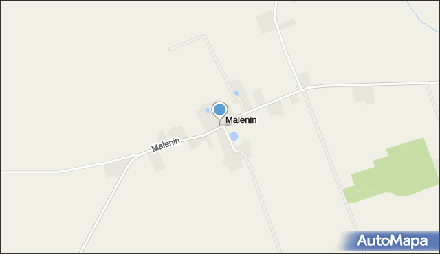 Malenin gmina Witkowo, Malenin, mapa Malenin gmina Witkowo