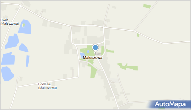 Maleszowa, Maleszowa, mapa Maleszowa