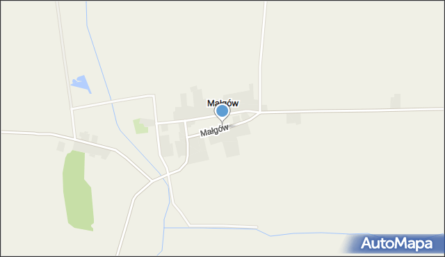 Małgów gmina Pogorzela, Małgów, mapa Małgów gmina Pogorzela