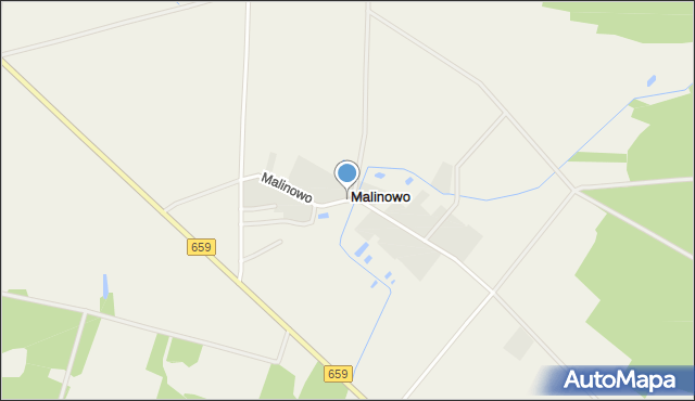 Malinowo gmina Bielsk Podlaski, Malinowo, mapa Malinowo gmina Bielsk Podlaski