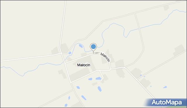 Małocin gmina Nakło nad Notecią, Małocin, mapa Małocin gmina Nakło nad Notecią