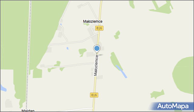 Małoziemce, Małoziemce, mapa Małoziemce