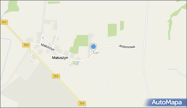 Małuszyn, Małuszyn, mapa Małuszyn