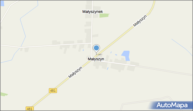 Małyszyn, Małyszyn, mapa Małyszyn