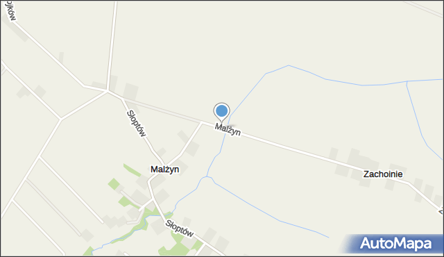 Malżyn, Malżyn, mapa Malżyn