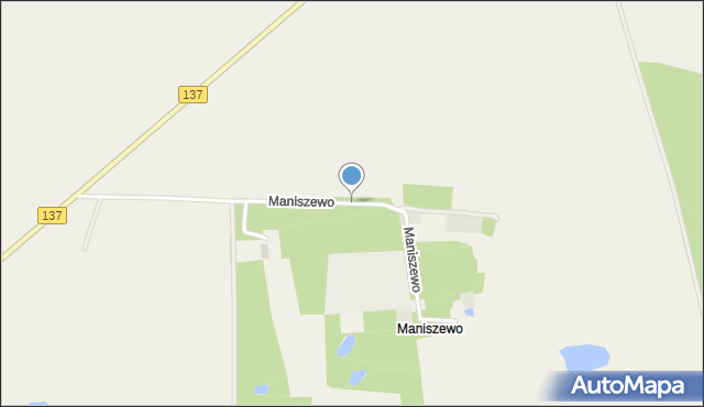 Maniszewo, Maniszewo, mapa Maniszewo