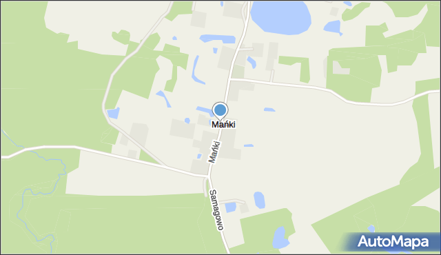 Mańki, Mańki, mapa Mańki