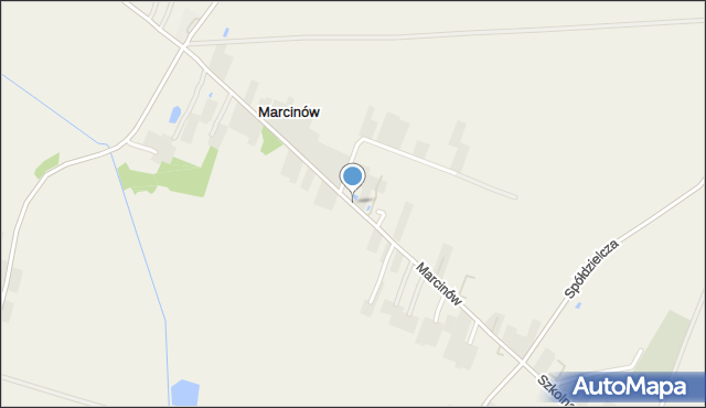 Marcinów gmina Abramów, Marcinów, mapa Marcinów gmina Abramów