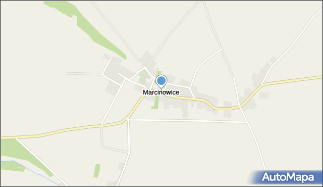 Marcinowice gmina Mściwojów, Marcinowice, mapa Marcinowice gmina Mściwojów