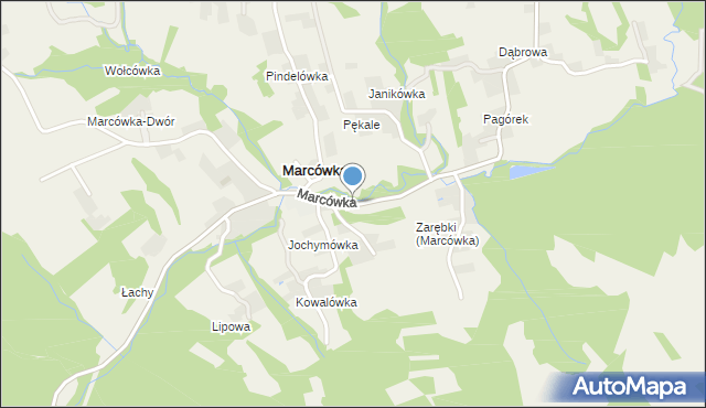 Marcówka, Marcówka, mapa Marcówka