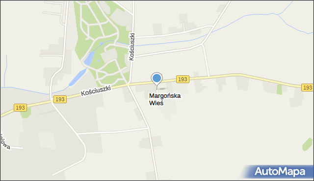 Margońska Wieś, Margońska Wieś, mapa Margońska Wieś