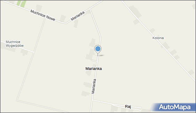 Marianka gmina Strzelce, Marianka, mapa Marianka gmina Strzelce