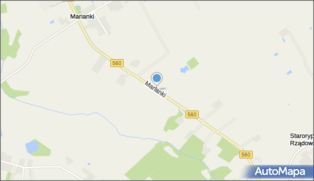 Marianki gmina Rypin, Marianki, mapa Marianki gmina Rypin