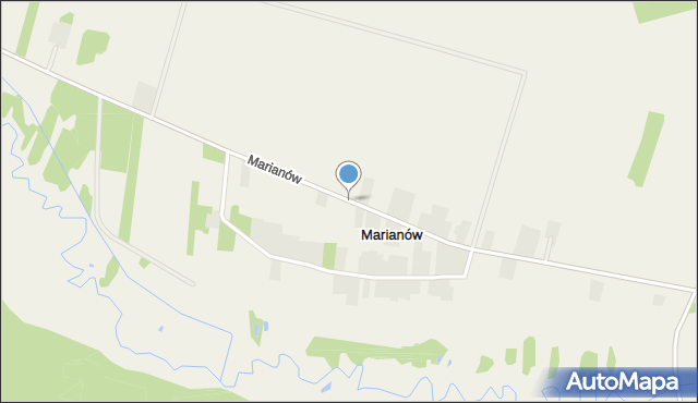 Marianów gmina Wojcieszków, Marianów, mapa Marianów gmina Wojcieszków