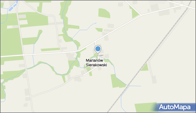 Marianów Sierakowski, Marianów Sierakowski, mapa Marianów Sierakowski