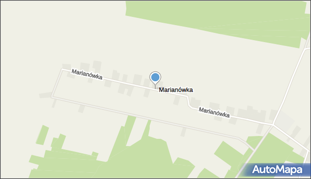 Marianówka gmina Wilkołaz, Marianówka, mapa Marianówka gmina Wilkołaz