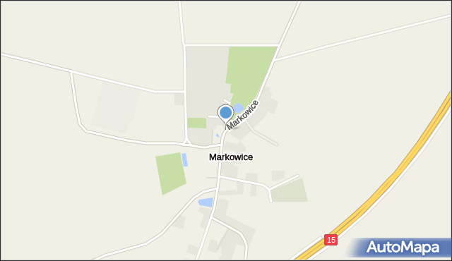 Markowice gmina Strzelno, Markowice, mapa Markowice gmina Strzelno