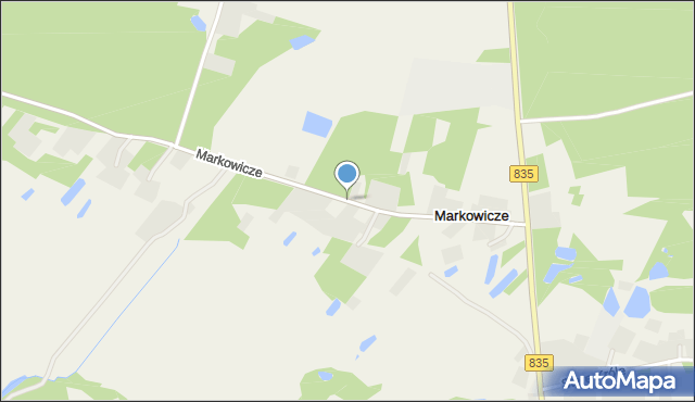 Markowicze, Markowicze, mapa Markowicze