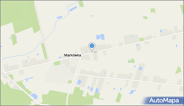 Markówka gmina Dobroń, Markówka, mapa Markówka gmina Dobroń