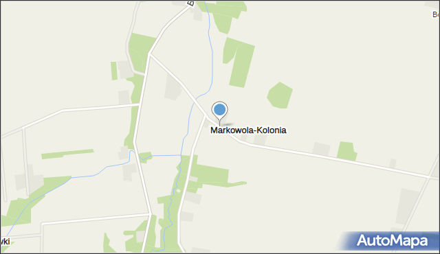 Markowola-Kolonia, Markowola-Kolonia, mapa Markowola-Kolonia