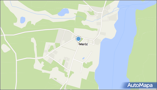 Maróz, Maróz, mapa Maróz