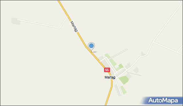 Martąg, Martąg, mapa Martąg