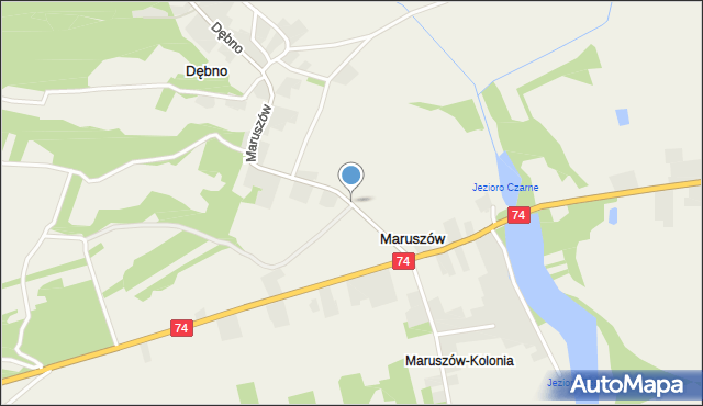 Maruszów gmina Ożarów, Maruszów, mapa Maruszów gmina Ożarów