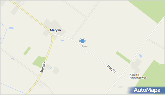 Marylin gmina Wisznice, Marylin, mapa Marylin gmina Wisznice