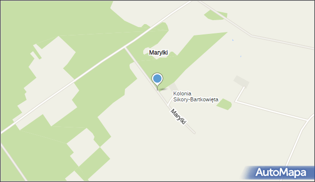 Marylki, Marylki, mapa Marylki