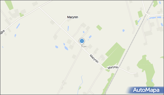 Marynin gmina Ruda-Huta, Marynin, mapa Marynin gmina Ruda-Huta