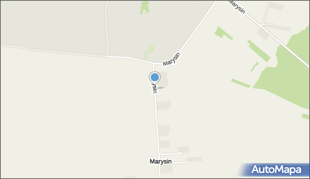 Marysin gmina Bychawa, Marysin, mapa Marysin gmina Bychawa