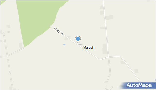 Marysin gmina Uchanie, Marysin, mapa Marysin gmina Uchanie