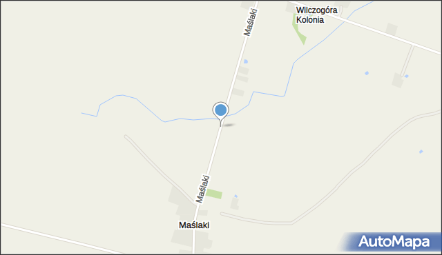 Maślaki, Maślaki, mapa Maślaki