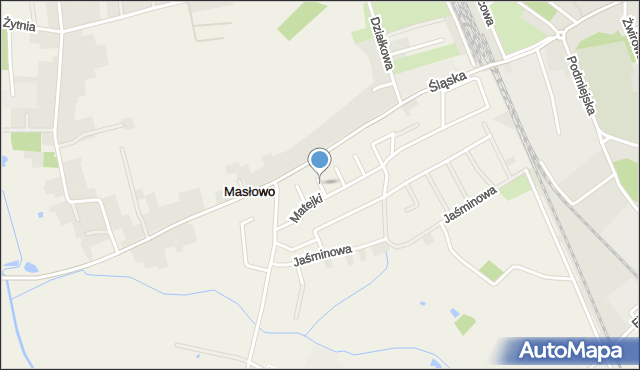 Masłowo gmina Rawicz, Malczewskiego Jacka, mapa Masłowo gmina Rawicz