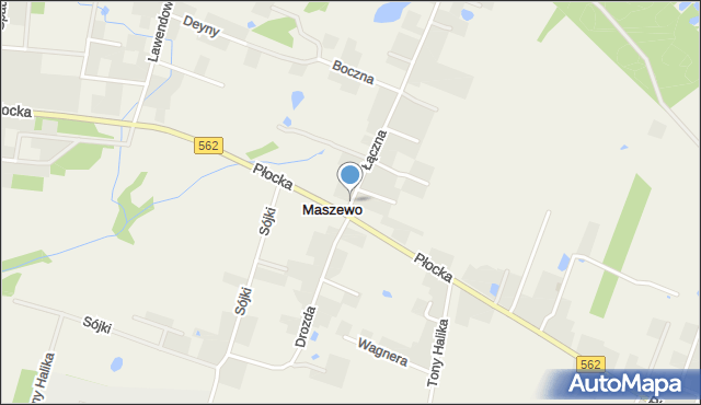 Maszewo gmina Stara Biała, Maszewo, mapa Maszewo gmina Stara Biała